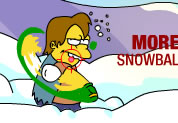 Simpsons Snowball Fight